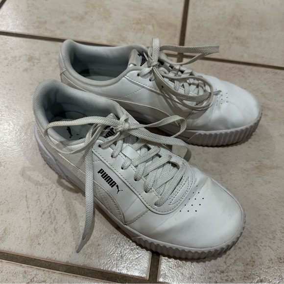 Women’s preowned white Puma shoes size 7.5 - Picture 5 of 6